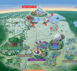 Disney Resort Orlando Map Disney Maps and maps of Disney Resorts