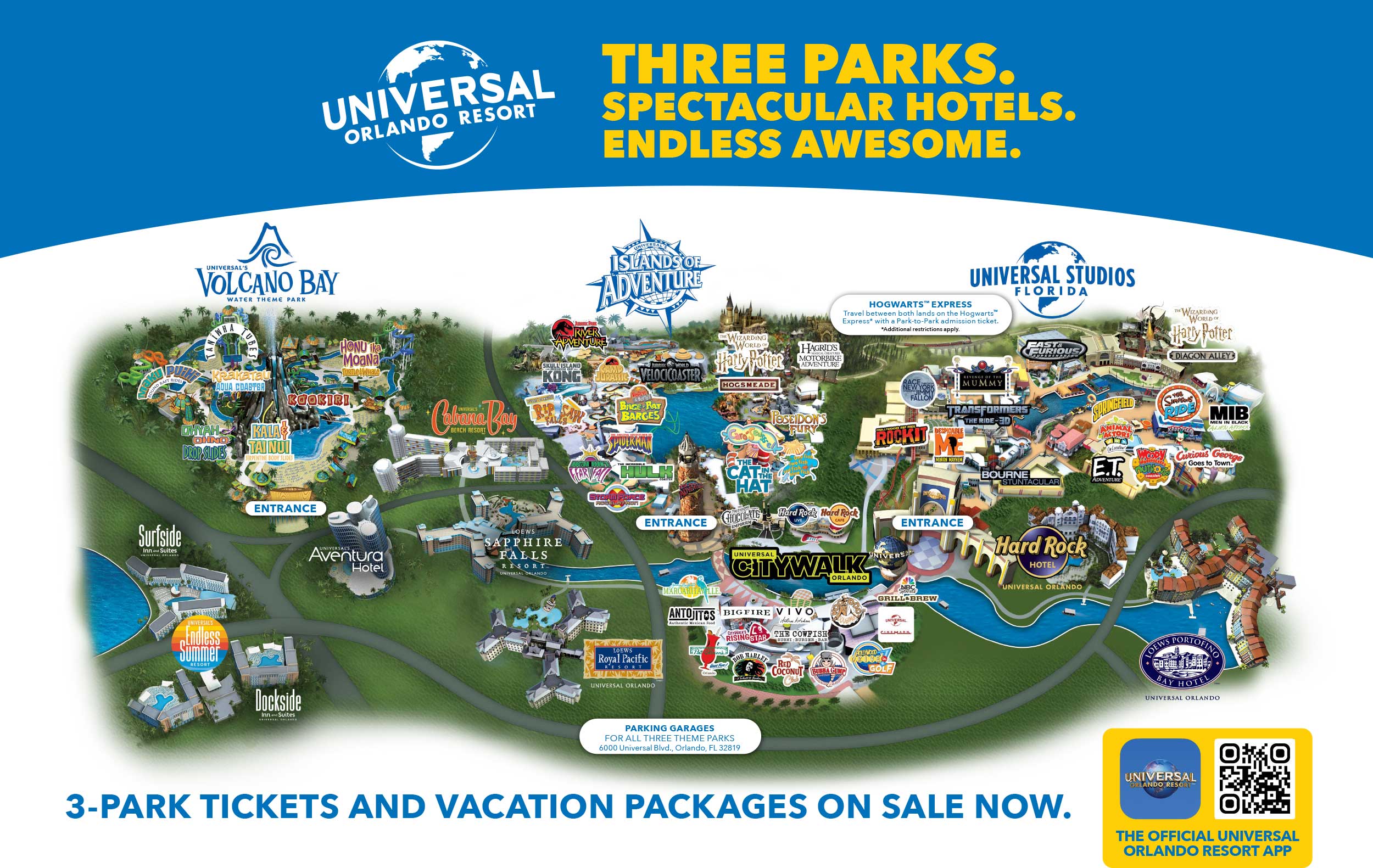 Universal Orlando Resort Map1 
